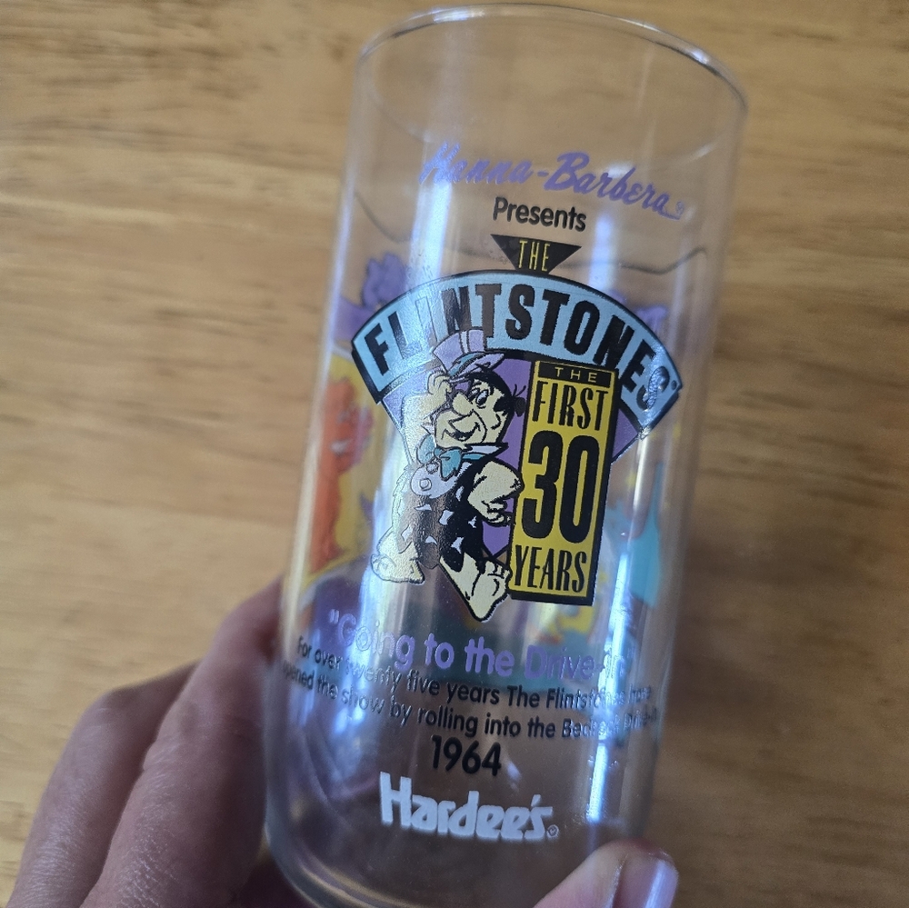 (6) 30th Anniversary Flintstones Glass Collectors Cup - Picture 3 of 5
